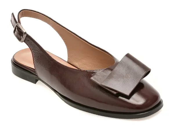 Pantofi eleganti GOLD DEER visinii, 420923, din piele naturala lacuita