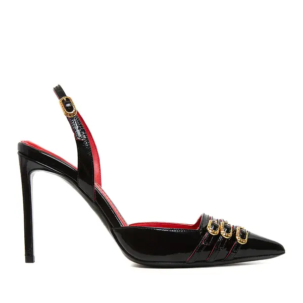 Pantofi Gina Piele Lacuita, Negru - Premium Collection - 36 / 10 cm