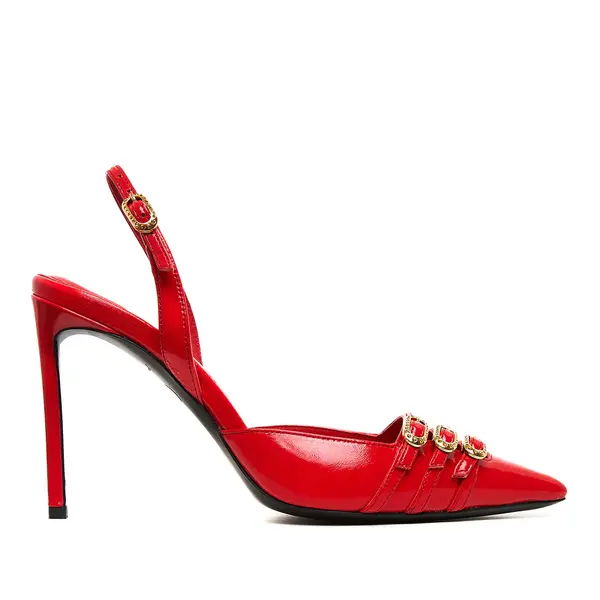 Pantofi Gina Piele Lacuita, Rosii - Premium Collection - 35 / 10 cm