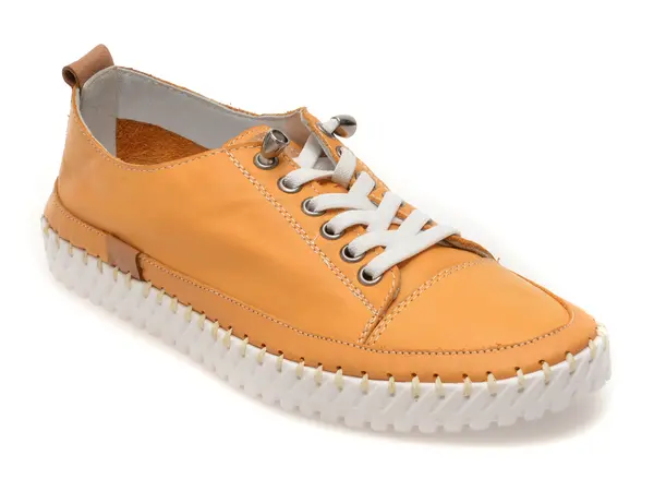 Pantofi GRYXX galbeni, EV2898, din piele naturala