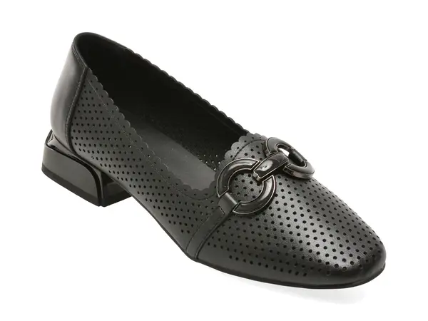Pantofi KARISMA negri, VA60025, din piele naturala