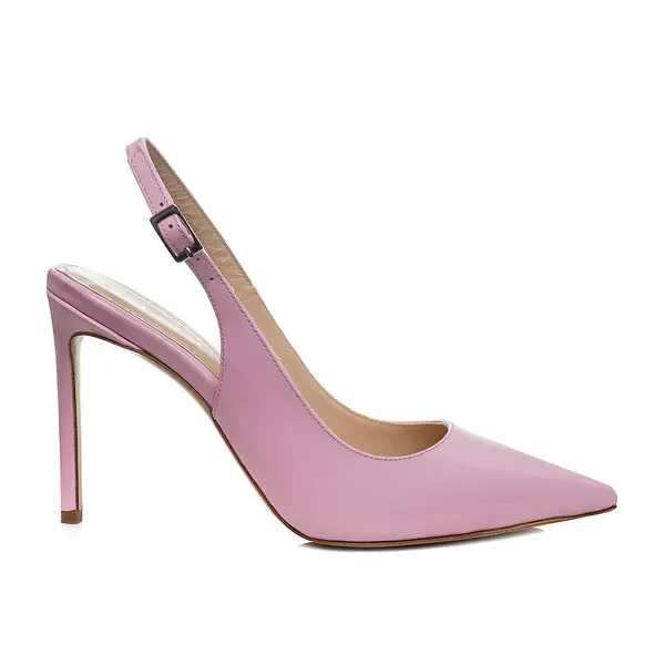 Pantofi Lavinia Piele Lacuita, Roz - Premium Collection - 36 / 10 cm