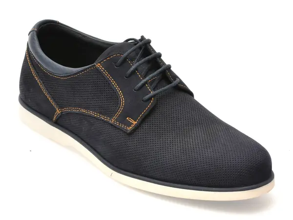 Pantofi OTTER bleumarin, 1099, din nabuc