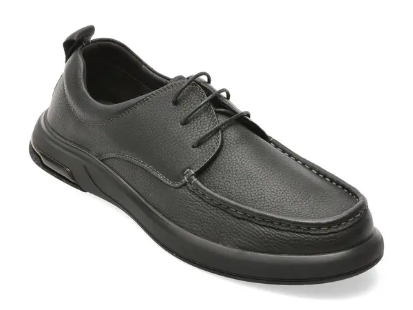 Pantofi OTTER negri, 97791, din piele naturala