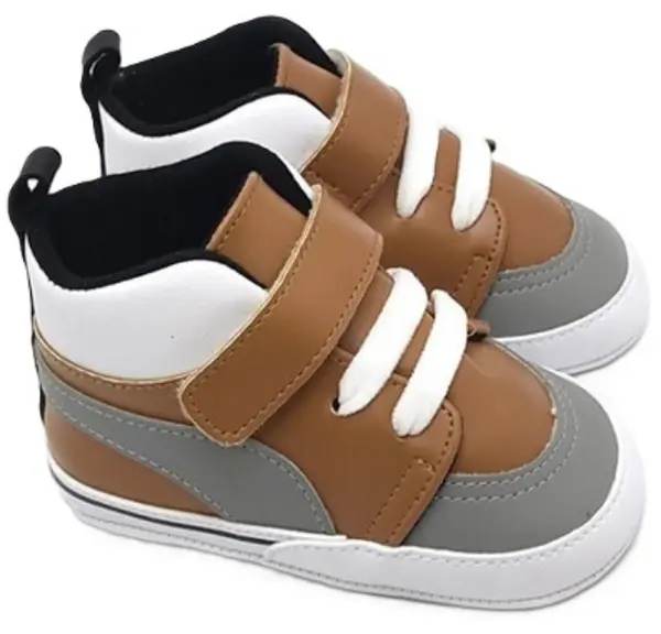 Pantofi pentru bebeluși Funny Baby - Premium, mărimea18, 8-12 luni, pantofi sport, maro