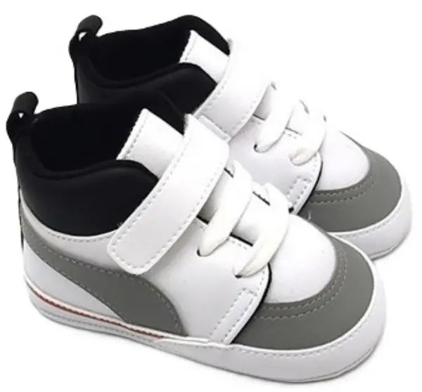 Pantofi pentru bebeluși Funny Baby - Premium, mărimea18, 8-12 luni, pantofi sport, albe