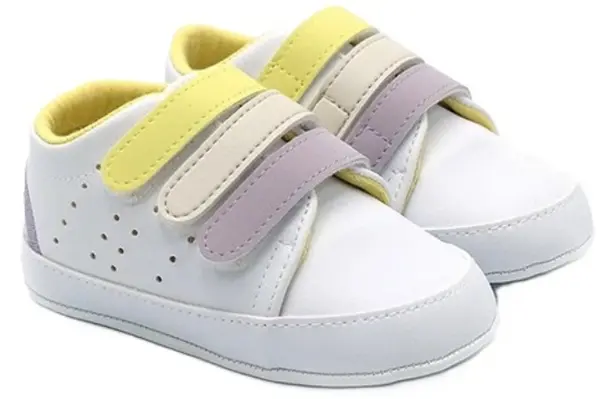 Pantofi pentru bebeluși Funny Baby - Rainbow, mărimea17, 4-8 luni, pantofi sport, violet