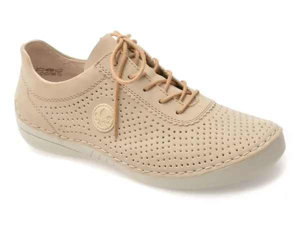 Pantofi RIEKER bej, 52546, din piele ecologica
