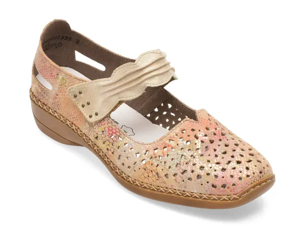 Pantofi RIEKER multicolor, 41399, din piele naturala