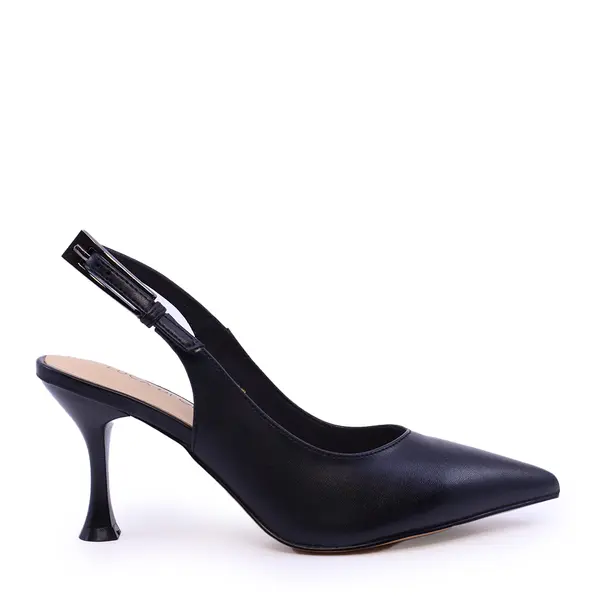 Pantofi slingback femei Luca di Gioia negri din piele 1269DD7561N