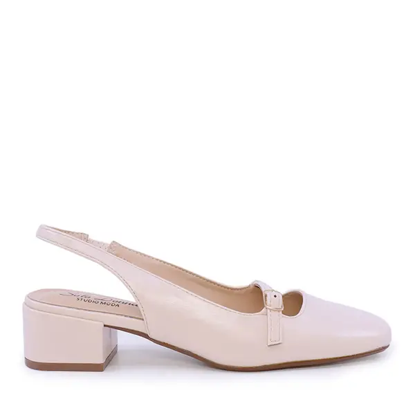 Pantofi slingback femei Solo Donna albi 2549DD9256A