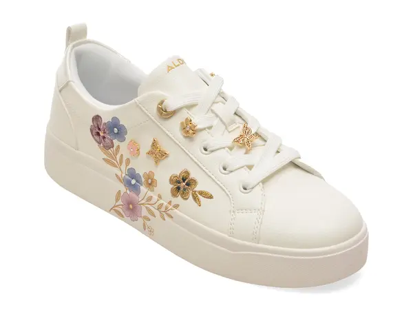Pantofi sport ALDO albi, ODSPRINGFLOWERS 182, din piele ecologica