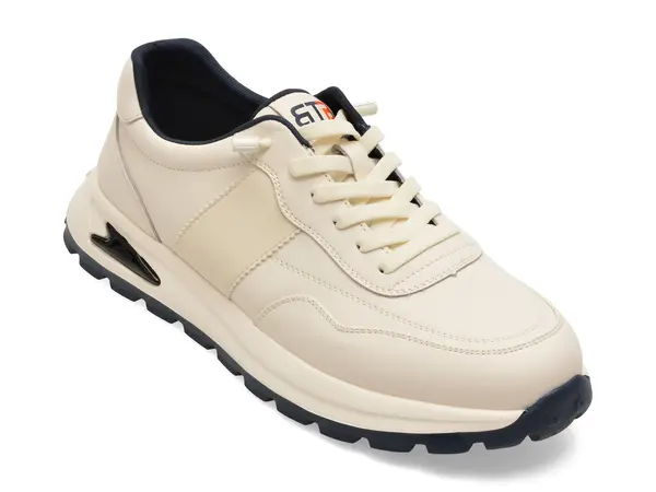 Pantofi sport BITE THE BULLET albi, A86029, din piele naturala