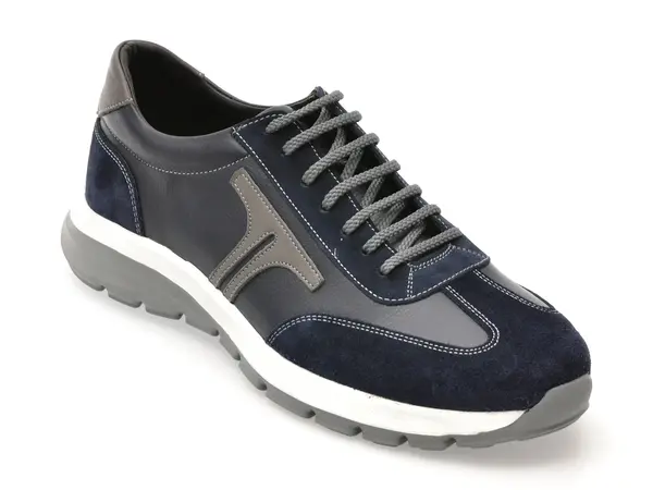 Pantofi sport BITE THE BULLET bleumarin, 22311, din piele naturala
