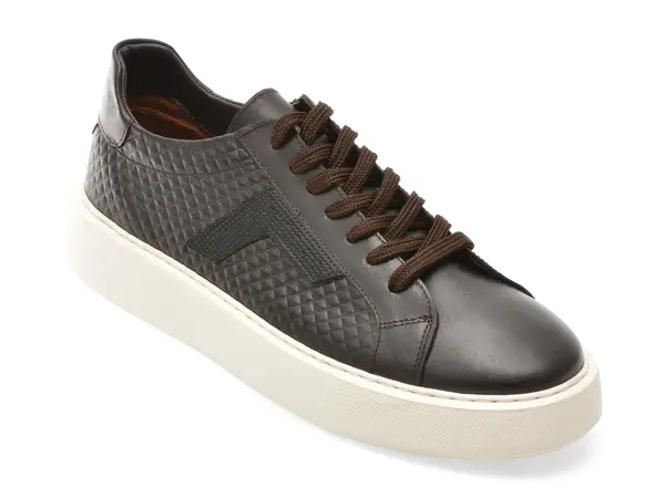 Pantofi sport BITE THE BULLET maro, WB006, din piele naturala