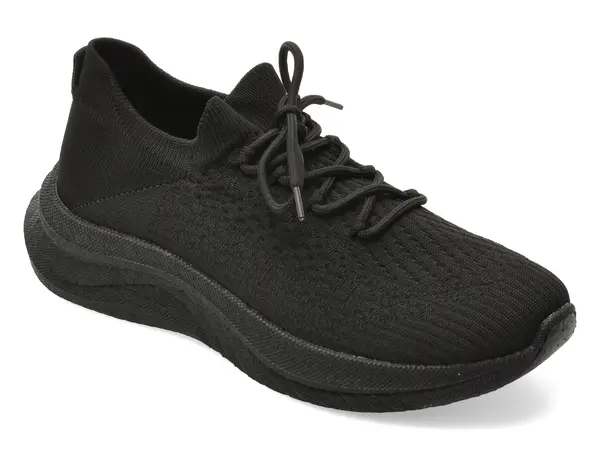 Pantofi sport BITE THE BULLET negri, CL603, din material textil
