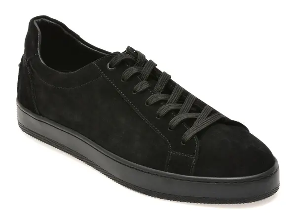 Pantofi sport BITE THE BULLET negri, HRZ019, din piele intoarsa