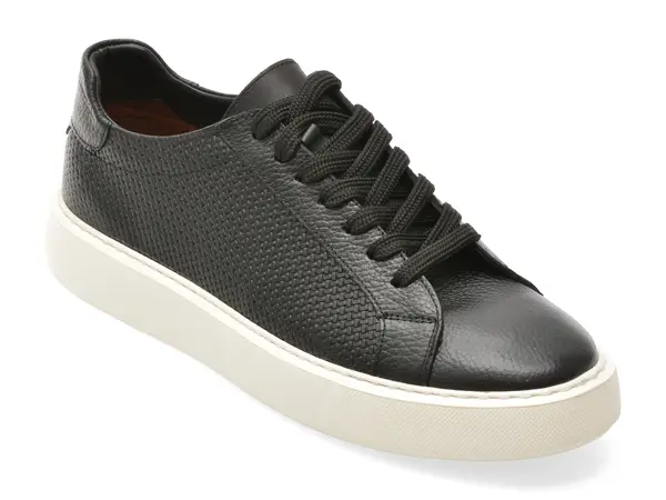 Pantofi sport BITE THE BULLET negri, WB008, din piele naturala