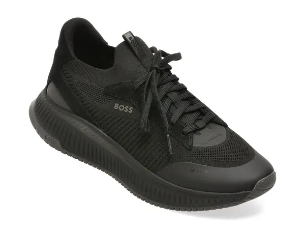 Pantofi sport BOSS negri, 3113, din material textil