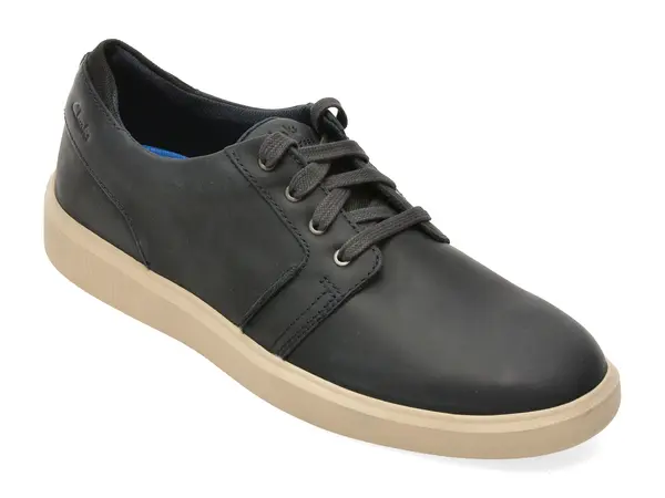 Pantofi sport CLARKS bleumarin, BRODIN SEAM, din piele naturala