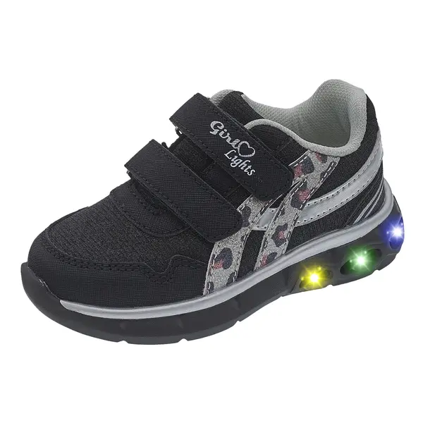 Pantofi sport copii Chicco Caterina, luminita, negru, 72131-67P