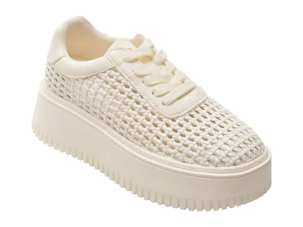Pantofi sport EPICA albi, 5362, din piele ecologica