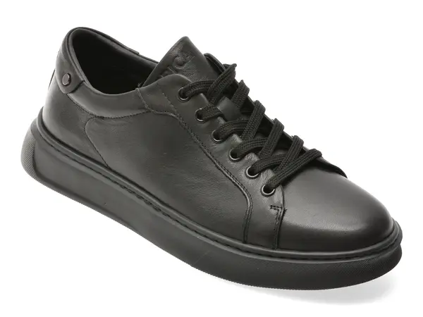 Pantofi sport EPICA negri, 59960, din piele naturala