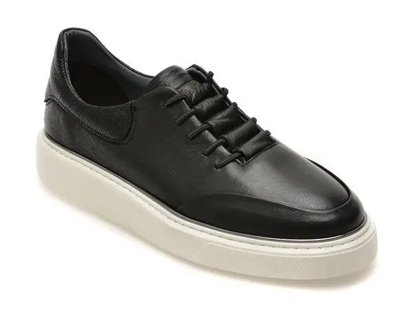 Pantofi sport EPICA negri, NV100, din piele naturala