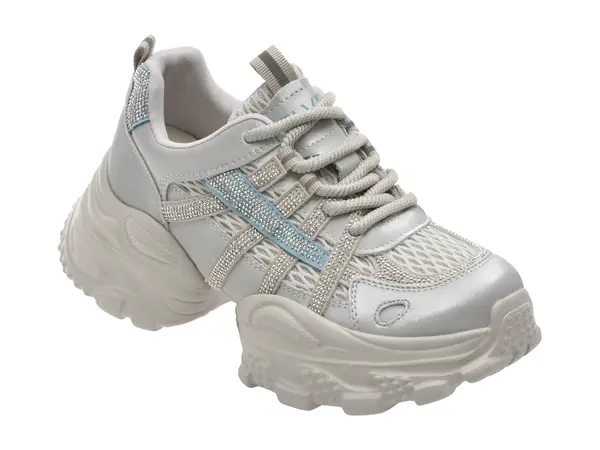 Pantofi sport FLAVIA PASSINI albastri, 2056, din material textil si piele naturala