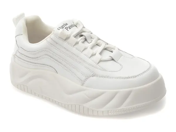 Pantofi sport FLAVIA PASSINI albi, 566, din piele naturala