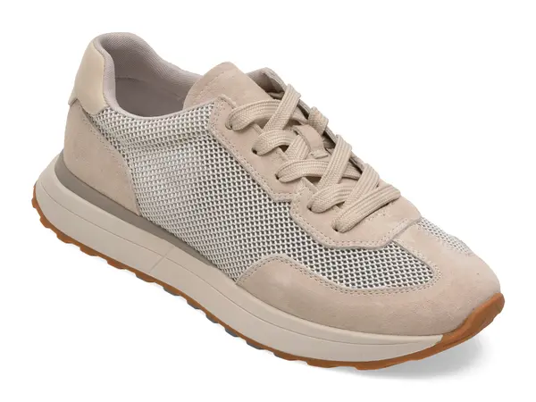 Pantofi sport FLAVIA PASSINI bej, 6182, din material textil si piele naturala