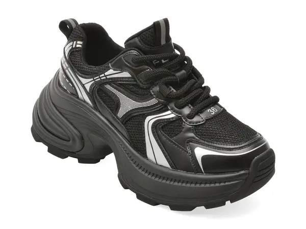 Pantofi sport FLAVIA PASSINI negri, 910, din piele naturala