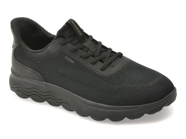 Pantofi sport GEOX negri, U55MPA, din material textil