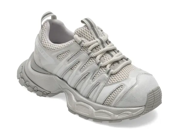 Pantofi sport GRYXX argintii, 9023, din piele naturala