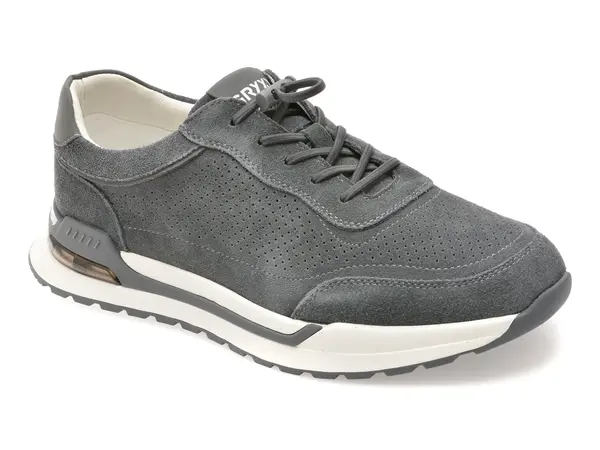 Pantofi sport GRYXX gri, 63102, din piele intoarsa