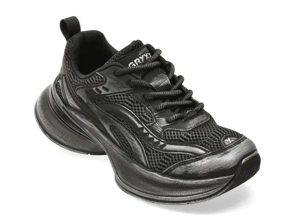 Pantofi sport GRYXX negri, 9287, din material textil