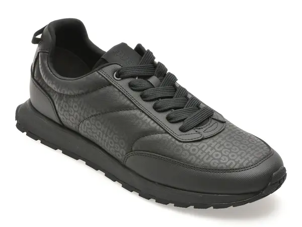 Pantofi sport HUGO negri, 7854, din material textil