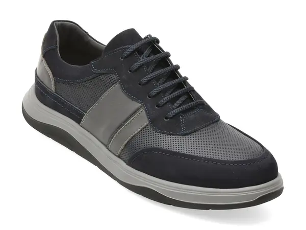 Pantofi sport OTTER bleumarin, 60742, din piele naturala