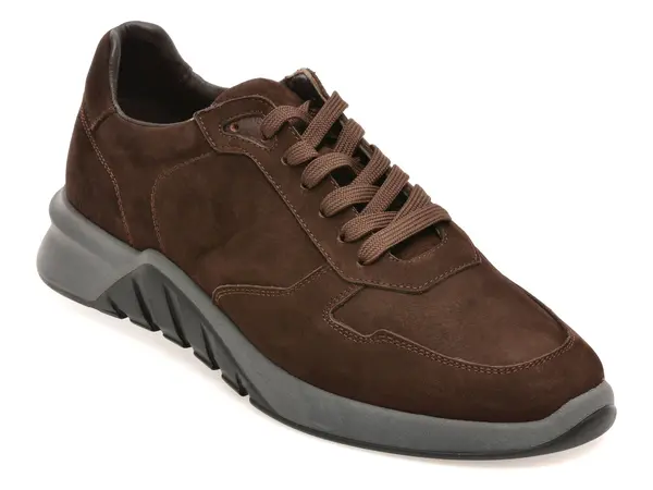 Pantofi sport RELAX maro, 2623, din piele intoarsa