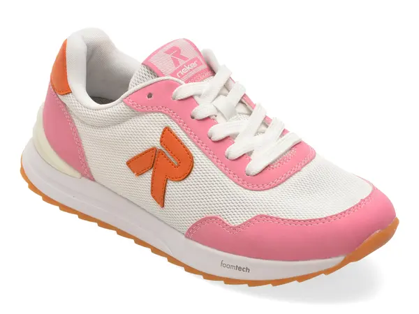 Pantofi sport RIEKER albi, W2404, din material textil