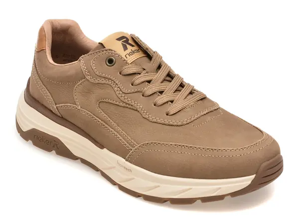 Pantofi sport RIEKER maro, 6100, din piele naturala