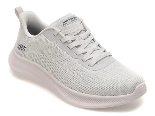 Pantofi sport SKECHERS gri, BOBS MODA FLEX, din material textil