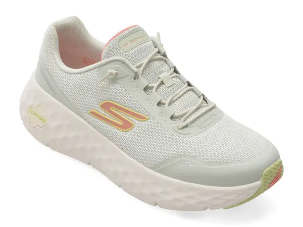 Pantofi sport SKECHERS gri, GO WALK MAX CUSHIONING FLEX, din material textil