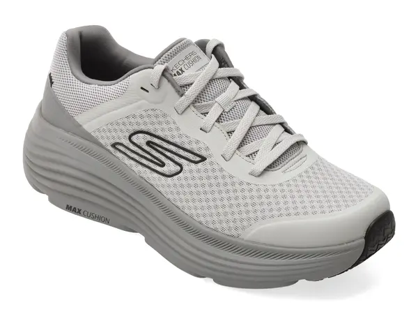 Pantofi sport SKECHERS gri, MAX CUSHIONING ENDEAVOUR, din material textil