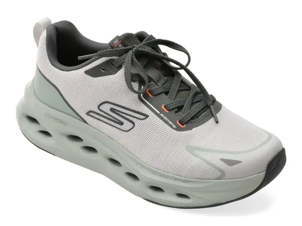 Pantofi sport SKECHERS gri, MAX CUSHIONING GLIDE-STEP, din material textil