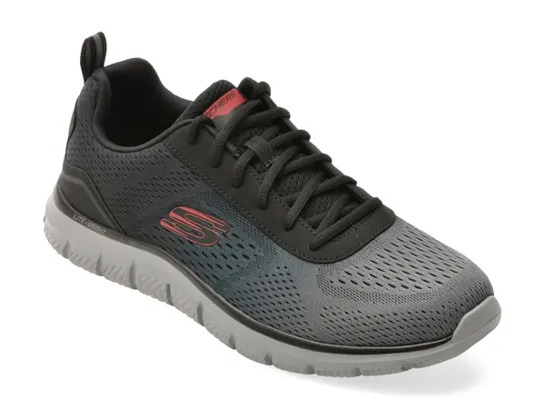 Pantofi sport SKECHERS gri, TRACK, din material textil