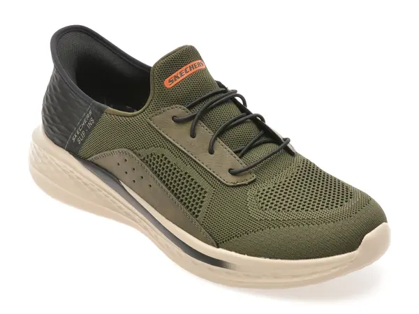 Pantofi sport SKECHERS kaki, SLADE, din material textil