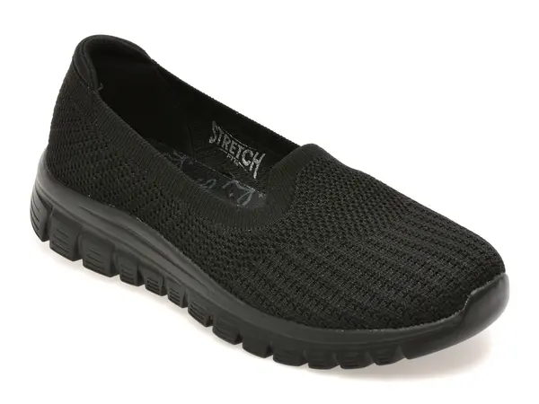 Pantofi sport SKECHERS negri, GRACEFUL, din material textil