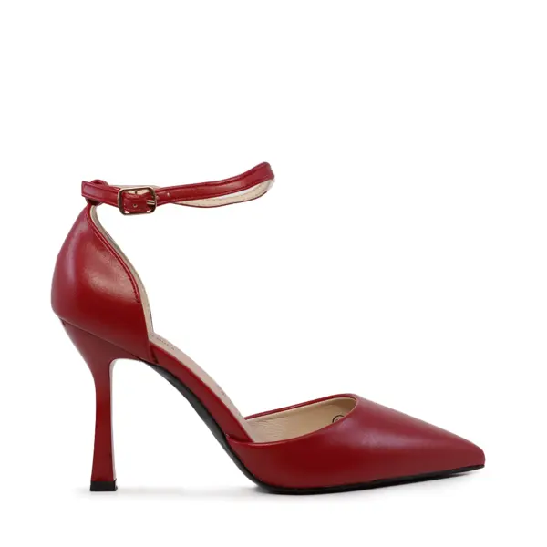 Pantofi stiletto decupați femei Solo Donna roșu 1161DD0011R