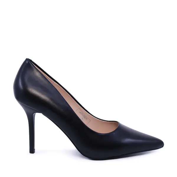Pantofi stiletto femei Benvenuti negri din piele 2041DP2593N